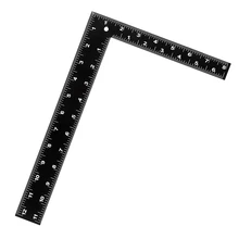 Carré de charpentier, 3 pièces L carré règle à Angle droit, carré en acier à cadre métallique de 8x12 pouces, règle à Angle droit