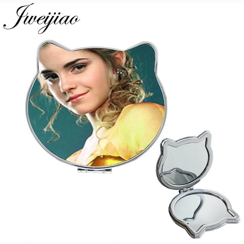 CT12 35 JWEIJIAO rose beauty для девочек в форме кошачьих ушей портативное зеркало винтажное ПУ мультяшное сказочное мини-портмоне зеркало для femme CT12 - Цвет: CT12 35