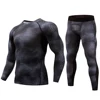 Sport Sets Men's Running Kit Bodybuilding Compression Tights MMA Rashgard Gym Sport Suit T Shirt Men Fitness Leggings Joggers ► Photo 3/5