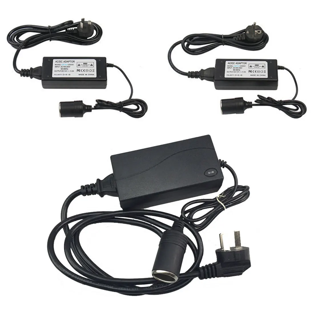 AC 220V к DC 12V 5A автомобильное зарядное устройство адаптер питания, трансформатор DC Блок питания автомобильный прикуриватель адаптер