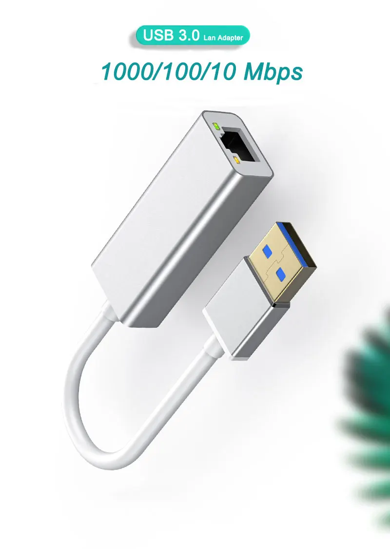 UFBOSS проводной USB 3 0 Gigabit Ethernet RJ45 локальной сети (10/100/1000) Мбит сетевой адаптер карты