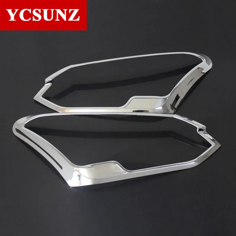 Автомобильные аксессуары, крышка фары для Isuzu mu-x, матовый черный хром, углеродное волокно, цвет с ABS материалом