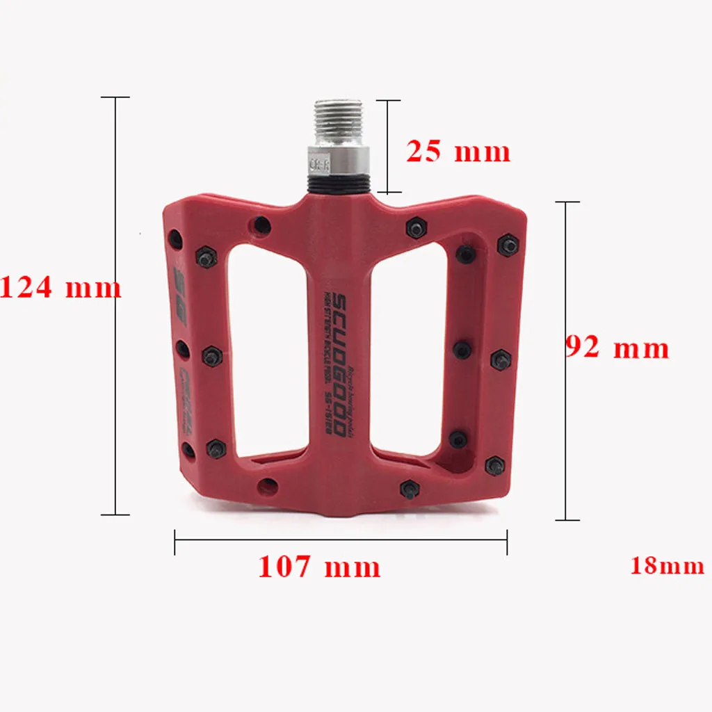 Высококачественные педали для велосипеда нейлоновые волокна 4 цвета большие педали для велосипеда педали запчасти для велосипеда