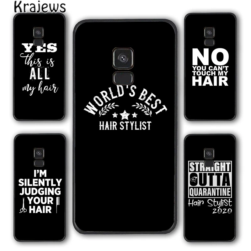 Инструменты для парикмахера krajew чехол телефона Samsung Galaxy S5 S6 S7 edge S8 S9 S10 E lite S20 plus ultra