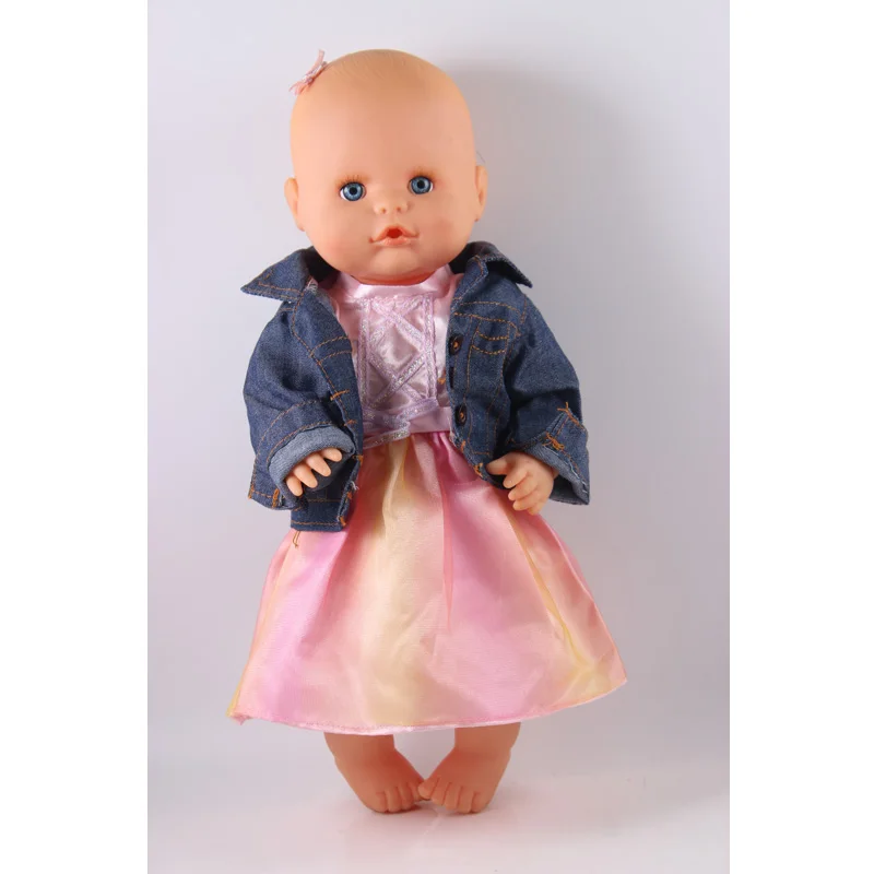 coat fairy dress Одежда для кукол, Одежда для кукол, подходит для 35 см, кукла Nenuco, Nenuco Ropa, реалистичные аксессуары для куклы Реборн, джинсовое пальто и платья феи - Цвет: coat fairy dress