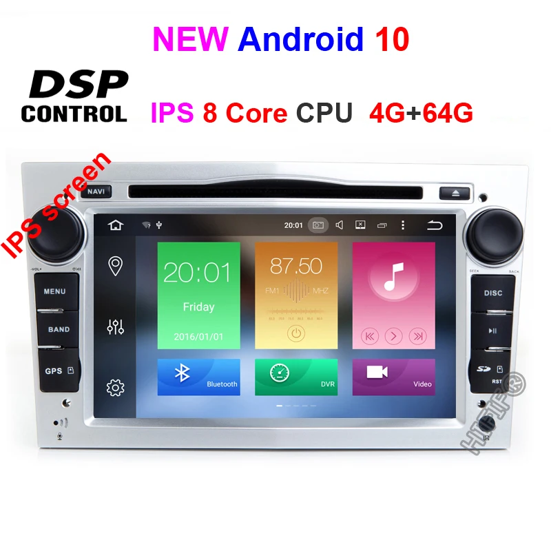 DSP Автомобильный мультимедийный плеер gps Android 10 2 Din DVD Automotivo для OPEL/ASTRA/Zafira/Combo/Corsa/Antara/Vivaro радио FM DSP DVR - Цвет: Octa Core 4G 64G DSP