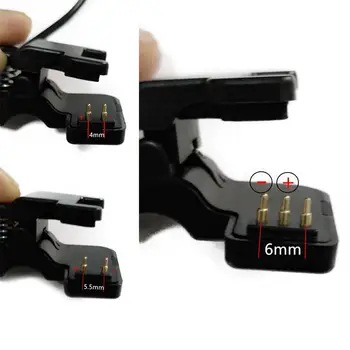 

Universal 2p 4mm/3p 6mm Smart Watch USB Charging Cable Lightweight Clip-on Charge USB Cord USB Charger Adapter Wire Compatible
