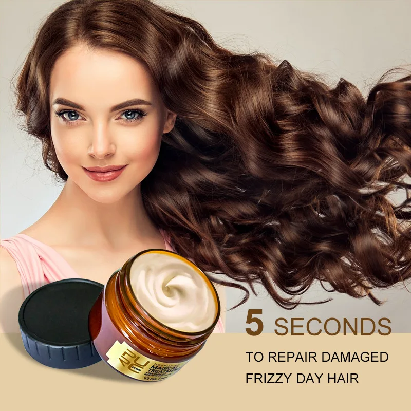 120/60ml Magical Hair Mask Conditioner Scalp Treatment 5 Seconds Effectively Repair Damage & Restore Soft Smooth | Красота и