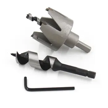 

Woodworking Door Lock Hole Opener Carbide Ball Type Six-Claw Woodworking Plate Reaming Bit Set Woodworking Tools