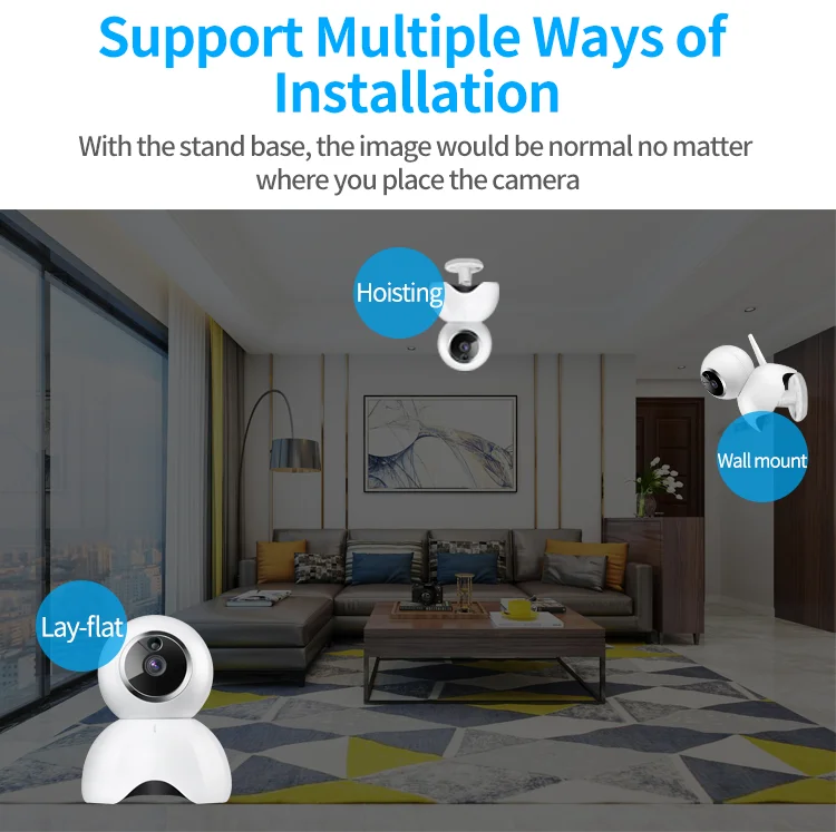 Lonsonho Wifi IP камера, умная беспроводная камера безопасности, 720P 1MP, приложение eWeLink, двухсторонний аудио детектор движения, ночное видение