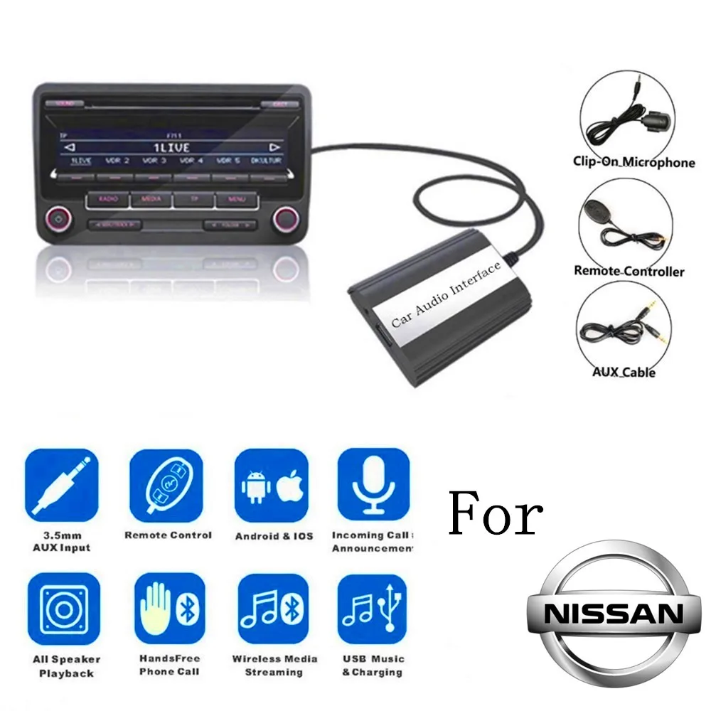 DOXINGYE для Nissan Almera Maxima Teana Infiniti FX EX Bluetooth A2DP Автомобильный MP3 адаптер AUX USB музыкальное