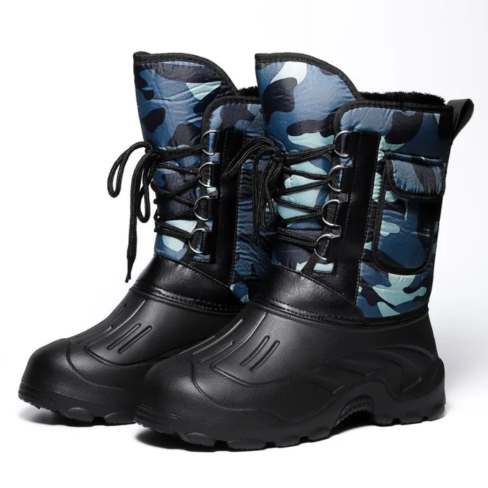 Новое поступление, мужские зимние ботинки, водонепроницаемая утепленная Уличная обувь для охоты и пешего туризма