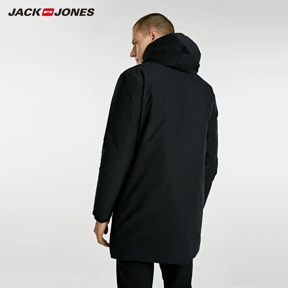 JackJones Для мужчин зимняя куртка средней длины теплая куртка-пуховик 218312524