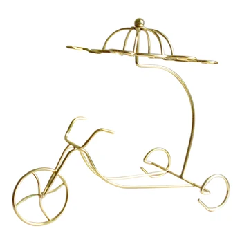

New Delicate Red Wine Bottle Glasses Holder Hanging Upside Down Cup Goblets Display Rack (golden)
