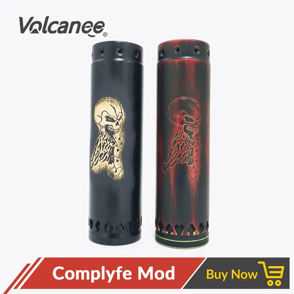 

Volcanee Complyfe Modegan Sun Classic Mech Mod 25mm Diameter Brass for Single 18650 Battery 510 Thread VS Atto Vape Mod