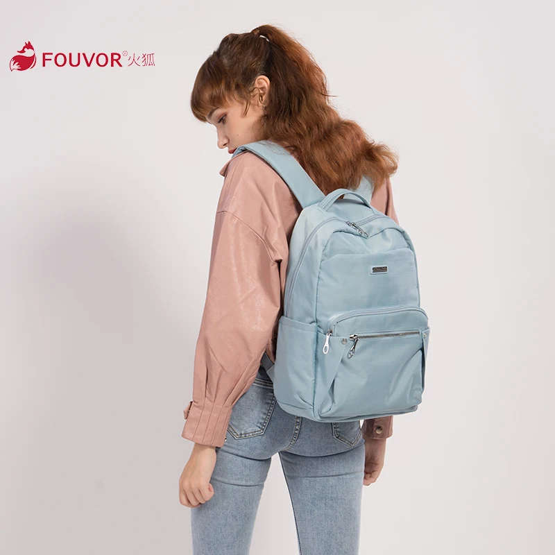 Fouvor модный рюкзак Оксфорд для женщин Большой Вместительный холщовый рюкзак для путешествий Женская Корейская школьная сумка 2899-07