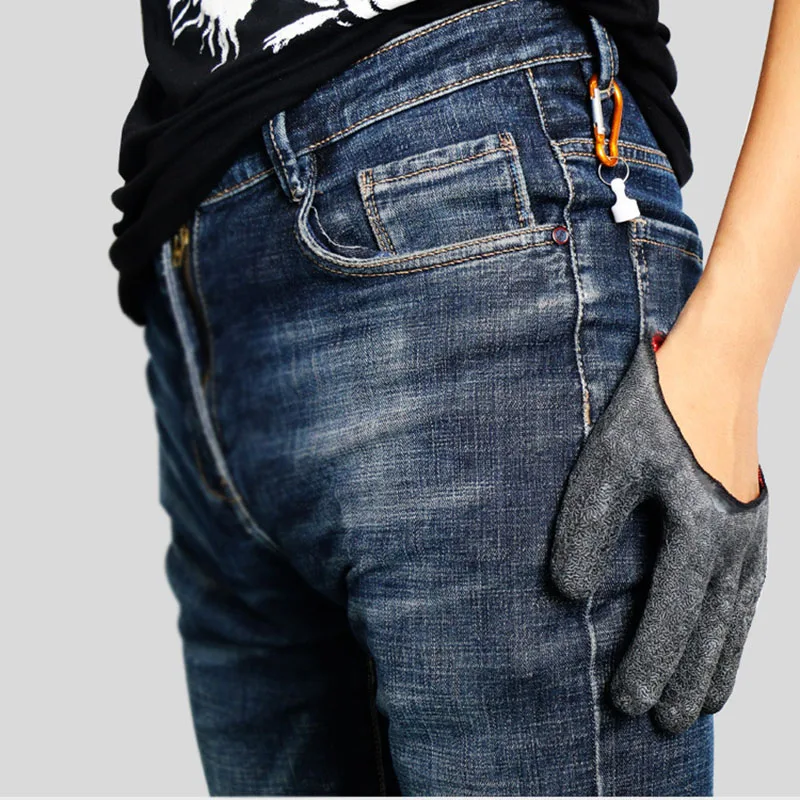 Without buckle Рыболовные Перчатки-ловушки рыбацкие профессиональные перчатки для рыбалки с магнитными крючками, устойчивые к прокалыванию, защищают руки BB55 - Цвет: Without buckle