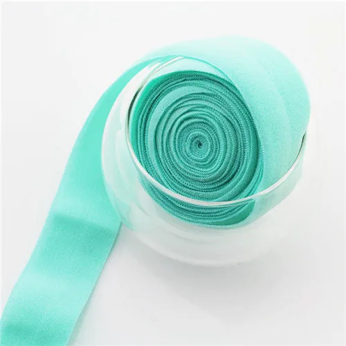 Fold2 Mint green 5M 20 мм сложенная мягкая эластичная лента s спандекс высокая эластичная лента для нижнего белья обернутая эластичная Детская резинка DIY аксессуары 5 м - Цвет: Fold2 Mint green 5M