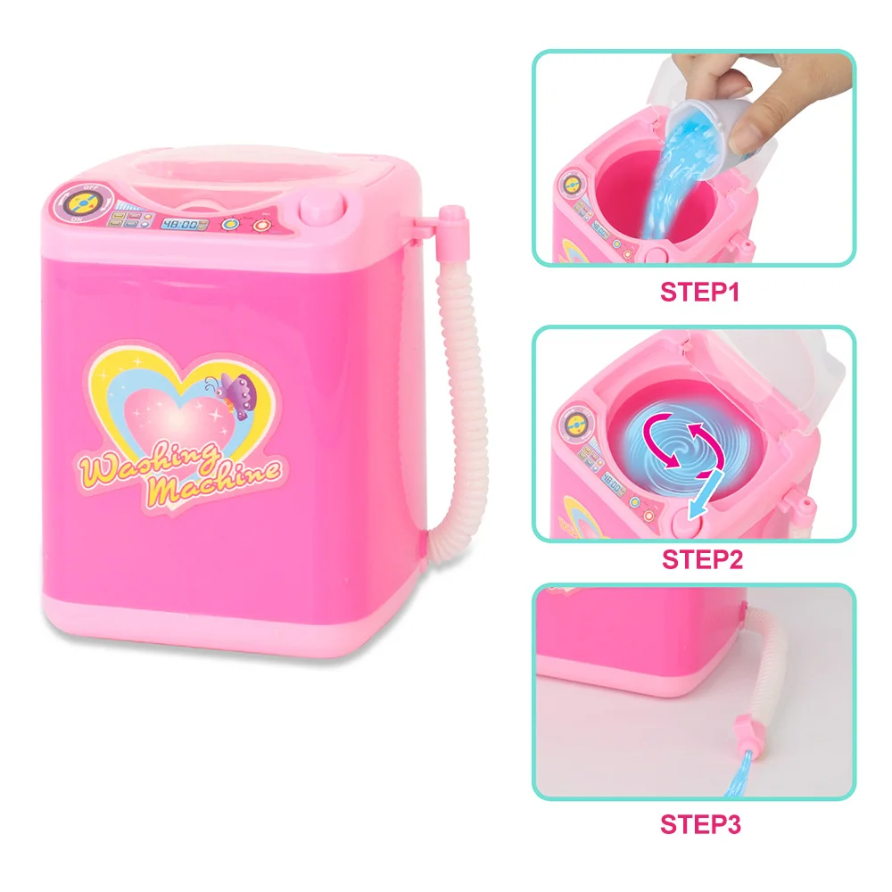 

Mini Electric Washing Machine Makeup Brush Cleaner Automatic 360 Rotation Kids Toys Portable Beauty Tool Wash Machine Drop Ship