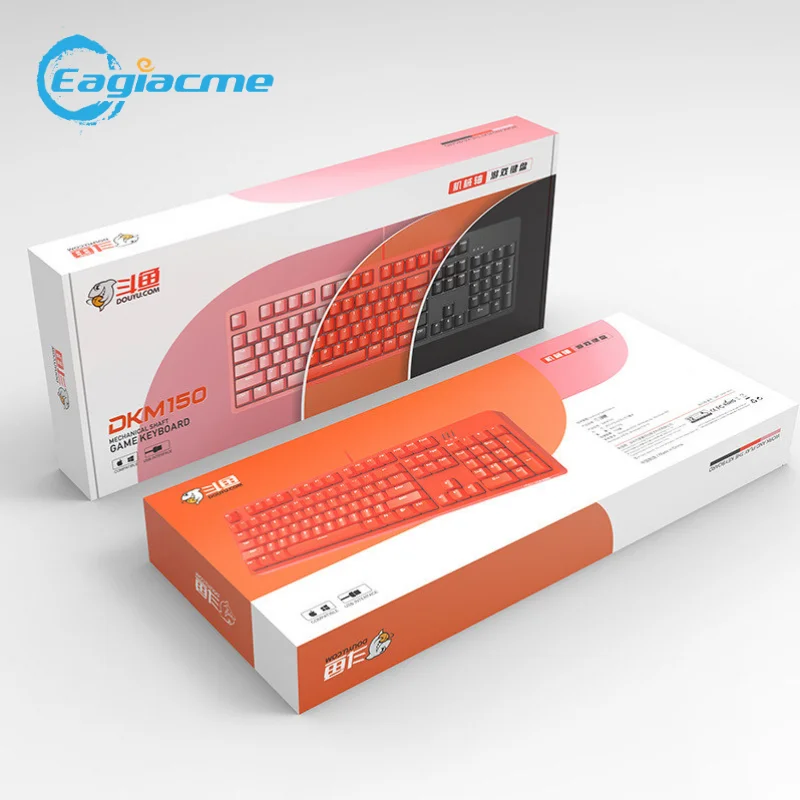 DKM150 Mechanical Gaming Keyboard With Detachable Panel 4 Types Switch Optional USB Wired Gamer Keyboard For PC/Laptop
