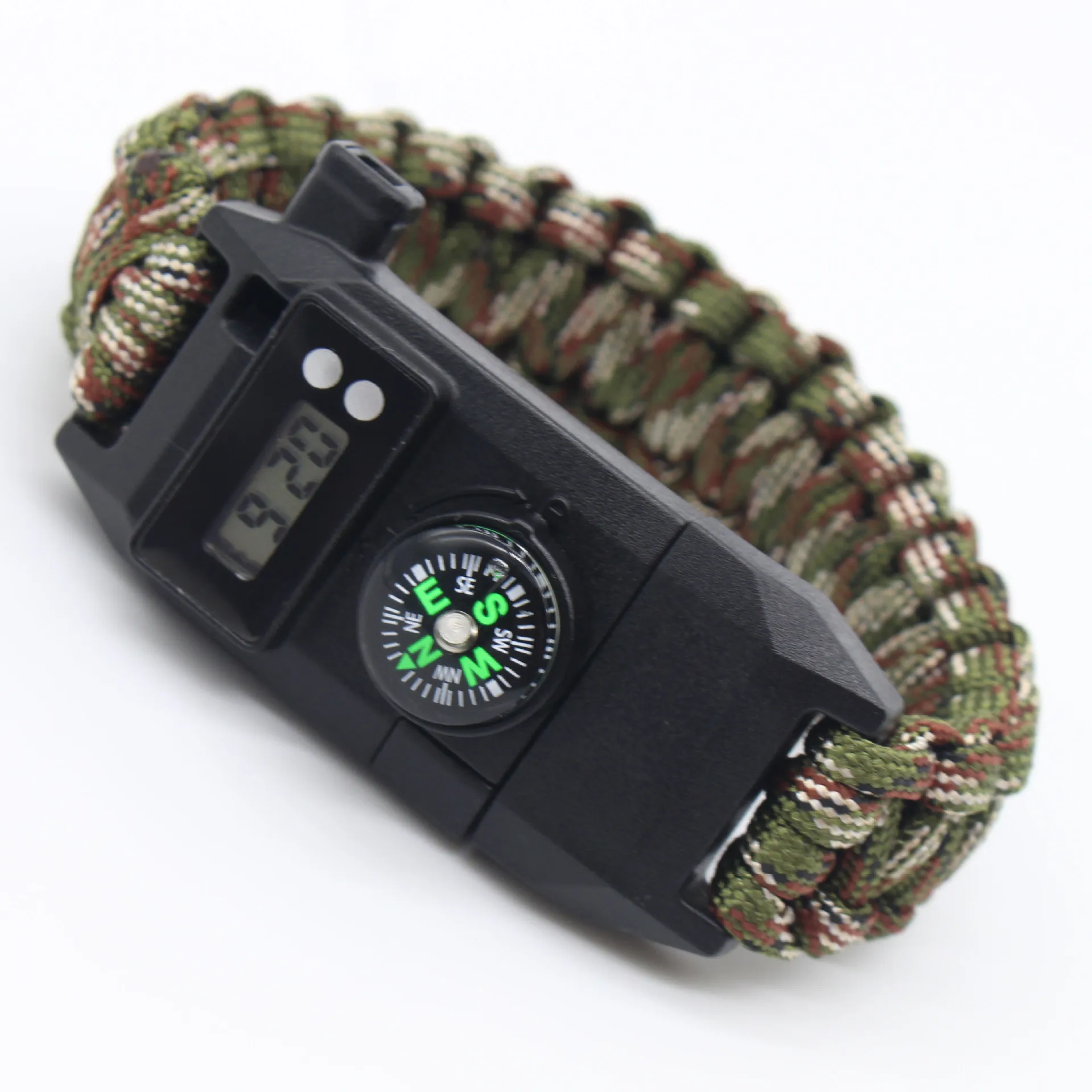 

Survival Watch Multi-functional Outdoor Watch Survival Seven Core Umbrella Rope Weaving Bracelet Watch Outdoor Camping Adventure