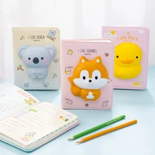 

Kawaii Animal Unicorn Cat Reduced Pressure Journal Diary PU Leather Notebook Decompression Schedule Planner Office Stationery