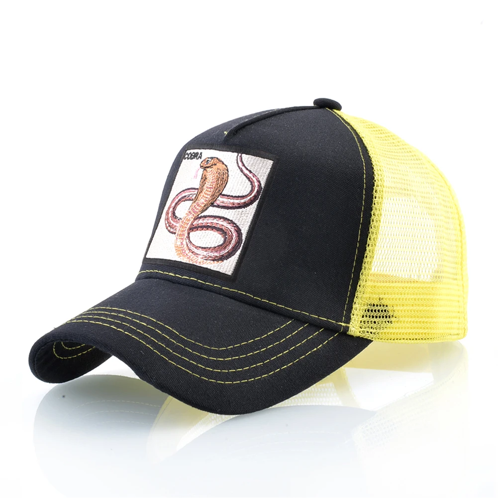 Unisex Trucker Cap Mit Cobra Stickerei Patch Hysterese Hip Hop Baseball Caps Männer Frauen Vier Jahreszeiten Casquette Mode Drake Hut – Detail 15