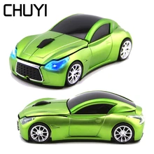 CHUYI Беспроводная Спортивная Автомобильная мышь оптическая USB компьютерная мышь 1600 dpi эргономичная, игровая Подарочная мышь для ПК Xiaomi ноутбук