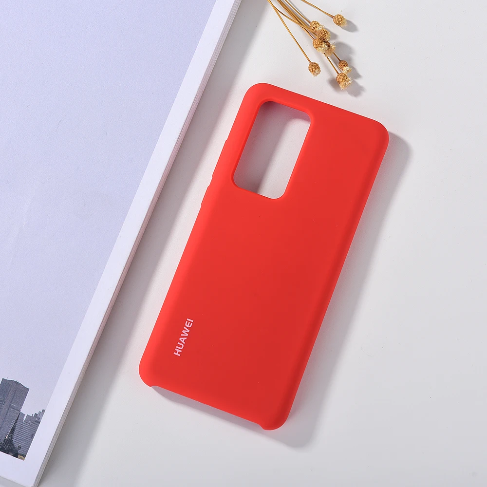 cute phone cases huawei Chính Thức Huawei P40 Pro Silicone Lỏng Trường Hợp Ban Đầu Mềm Mượt Cảm Ứng Bảo Vệ Lưng Cho P40 P 40 Pro Điện Thoại nhà Ở Vỏ Huawei dustproof case