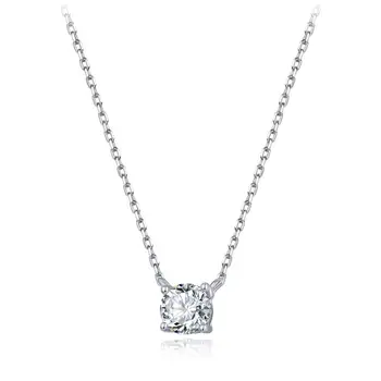 

Dorado 925 Sterling Silver Necklaces AAA zircon pendant necklace inlaid with Jewelry kolye collares Wedding Party Accessories