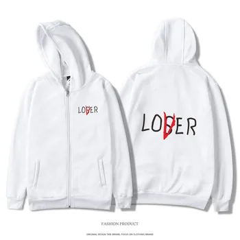 

Pennywise It Loser Hoodie Lover Hoodies Sweatshirt Movie Derry Maine Jacket Tops Casual Losers Club Men Women Zipper Hip Hop