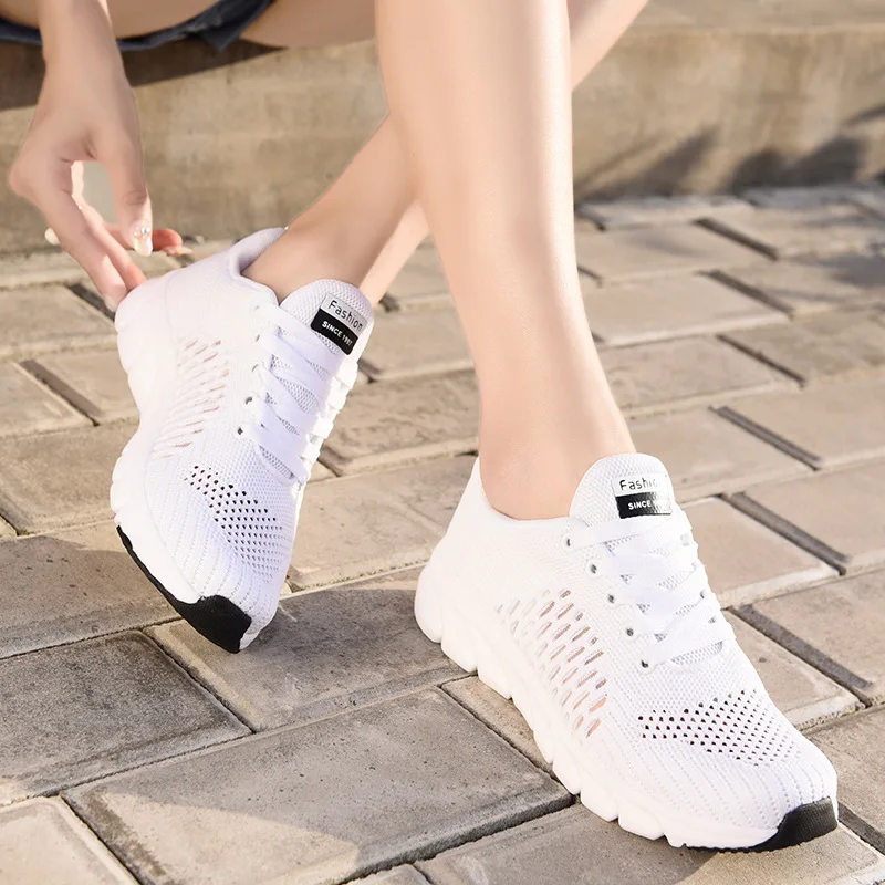 

Summer Mesh Shoes Women's Hollow out Mesh Breathable Women's Mesh Running Athletic Shoes Lightweight Deodorizing Versatile WOMEN