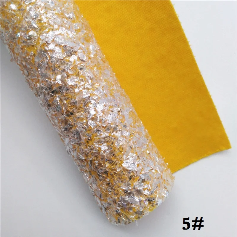 Glitterwishcome 21X29 см A4 размер винил для бантов Tissel блестящая ткань, пастельный цвет блестящий кожаный лист для бантов, GM547A - Цвет: 5