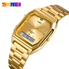 Women Digital Watch Luxury Rose Gold Stainless Steel Bracelet Wrist watch Top Brand SKMEI Sports Women's Watches Clock Male ► Photo 2/6