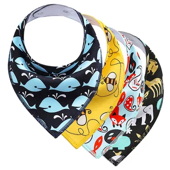

1pc Reusable Baby Bibs Cotton Saliva Towel Baberos Bebes For Baby Goys Girls Feeding Burp Cloth Baby Bandana Drool Bibs Triangle
