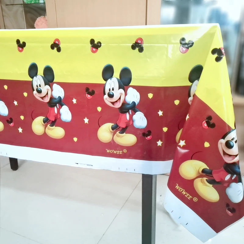 Для 6 детей красные украшения Микки Мауса товары для вечеринки дня рождения