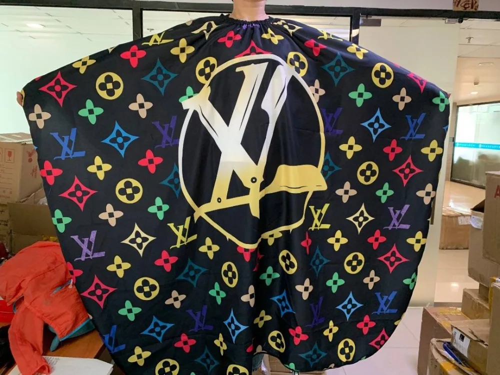 Baratos Paño para peluquería de gran venta, lazo de peluquero, capa, tienda de peluquería, tinte para el cabello para adultos