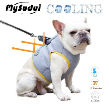 

MySudui Summer Cooling Dog Vest Harness Adjustable Outdoor Mesh Dog Cooling Harness Coat For Dogs Puppy Cool Chaleco Perro