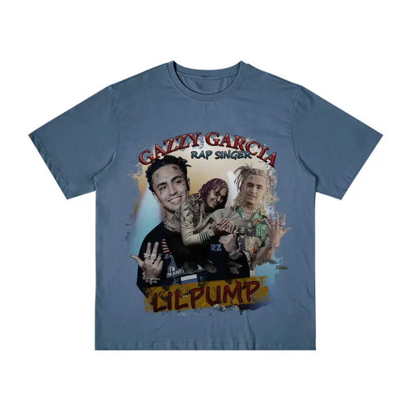 Hip-hop Rap Singer Lilpump Rapper Hiphop Hip-hop Basics Short Sleeve Rock Wind Neutral A T-shirt