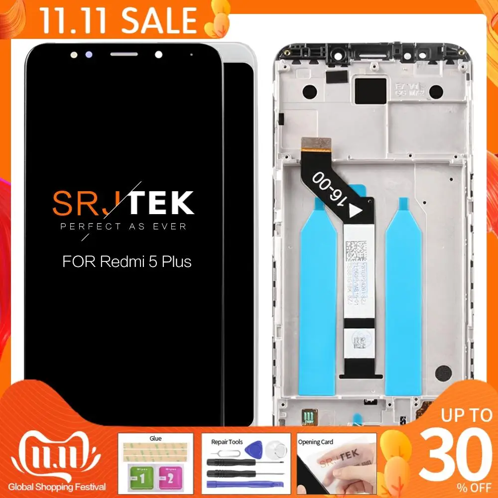 10 касаний 5 99 &quotОригинальный ЖК дисплей для Xiaomi Redmi Plus LCD сенсорный экран с рамкой