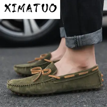 

Men's Casual Shoes British Style Moccasins Genuine Leather Flats Zapatos Hombre Loafers Footwear Men Winter&Sping Chaussures