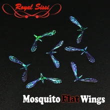Квинтэссенция, 10 пар, радужная пленка, реалистичные крылья от комаров, сухая муха, перламутровая, прозрачная текстура, катушка, крылья для ловли форели, нахлыстом