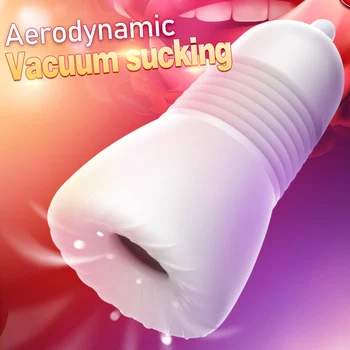 Masturbators For Men Real Pussy Male Vacuum Sucking Pocket Cup Transparent Vagina Masturbation Sex Toys Adults 18 Intimate Goods 4