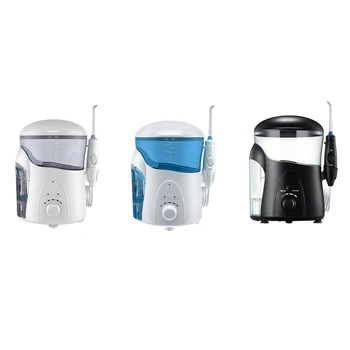 

Nicefeel Water Flosser Electric Countertop Oral Irrigator 600ML with 7 Tips for Braces Bridges Care EU Plug