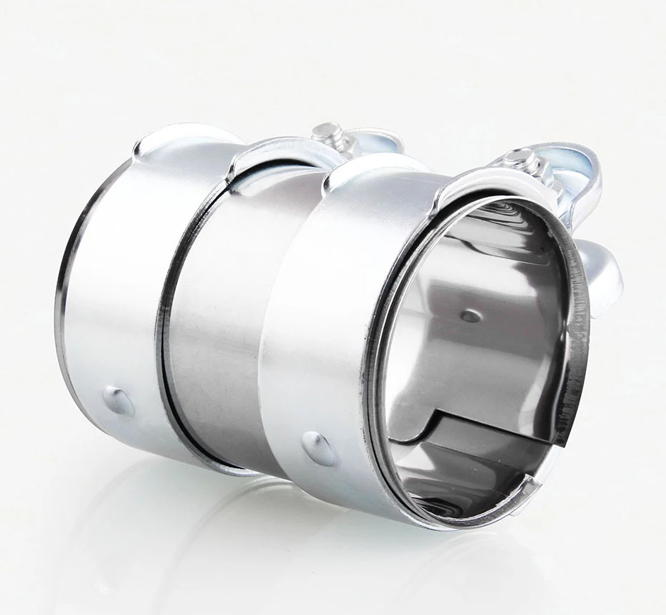 Stainless steel Exhaust Tube Pipe Joiner Sleeve Clamp Connector Exhaust Tube Pipe Connector length 95mm