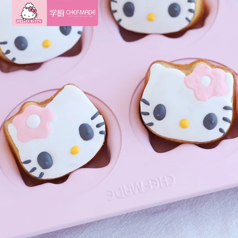 Hello Kitty мультфильм милый 12 даже антипригарная голова кошки ураган губка торт хлеб выпечки Плесень