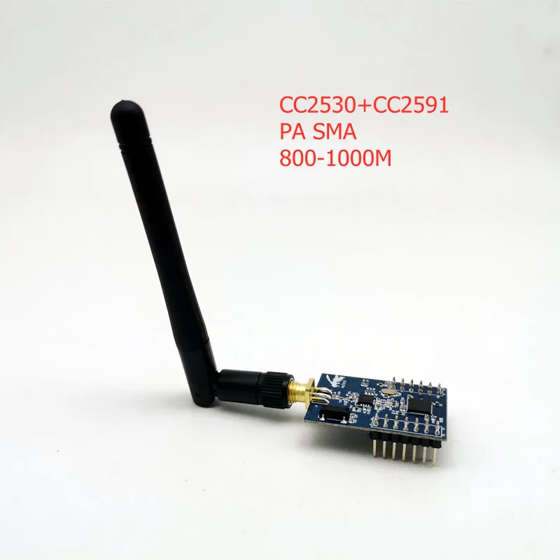 Модуль ZigBee беспроводной усилитель мощности PA макетная плата SMA антенна CC2530 + CC2591