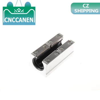 

1pcs SBR16LUU SBR20LUU 16mm 20mm aluminum block Linear motion ball bearing slide block CNC Router match use SBR16 SBR20