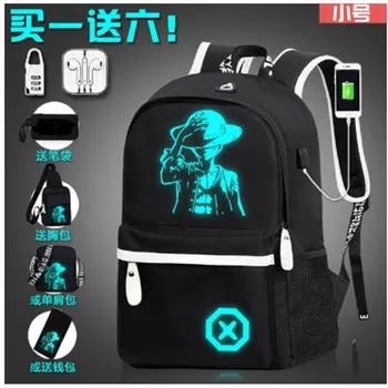 

Luminous Music school bags For Boys&Girls Student Laptop backpack USB Charging Travel Mochila for teenage girls Sac A Dos