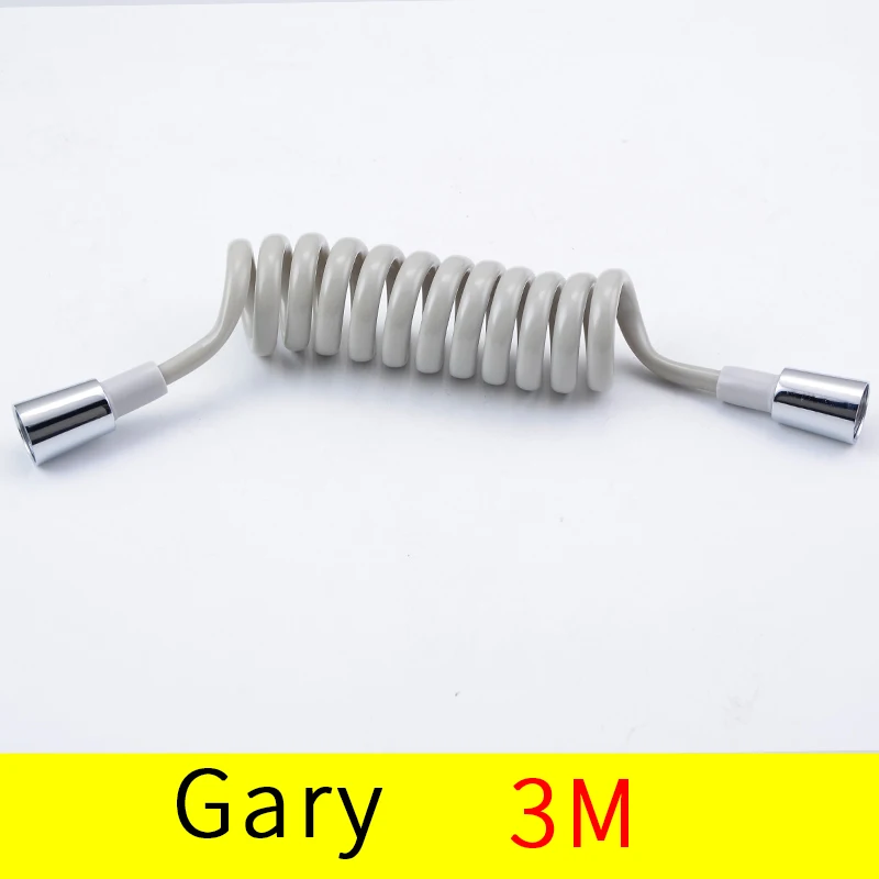Spring Flexible Shower Hose for Water Plumbing Toilet Bidet Sprayer Gun bathroom Accessories ABS tube 1.5m 2m 3m